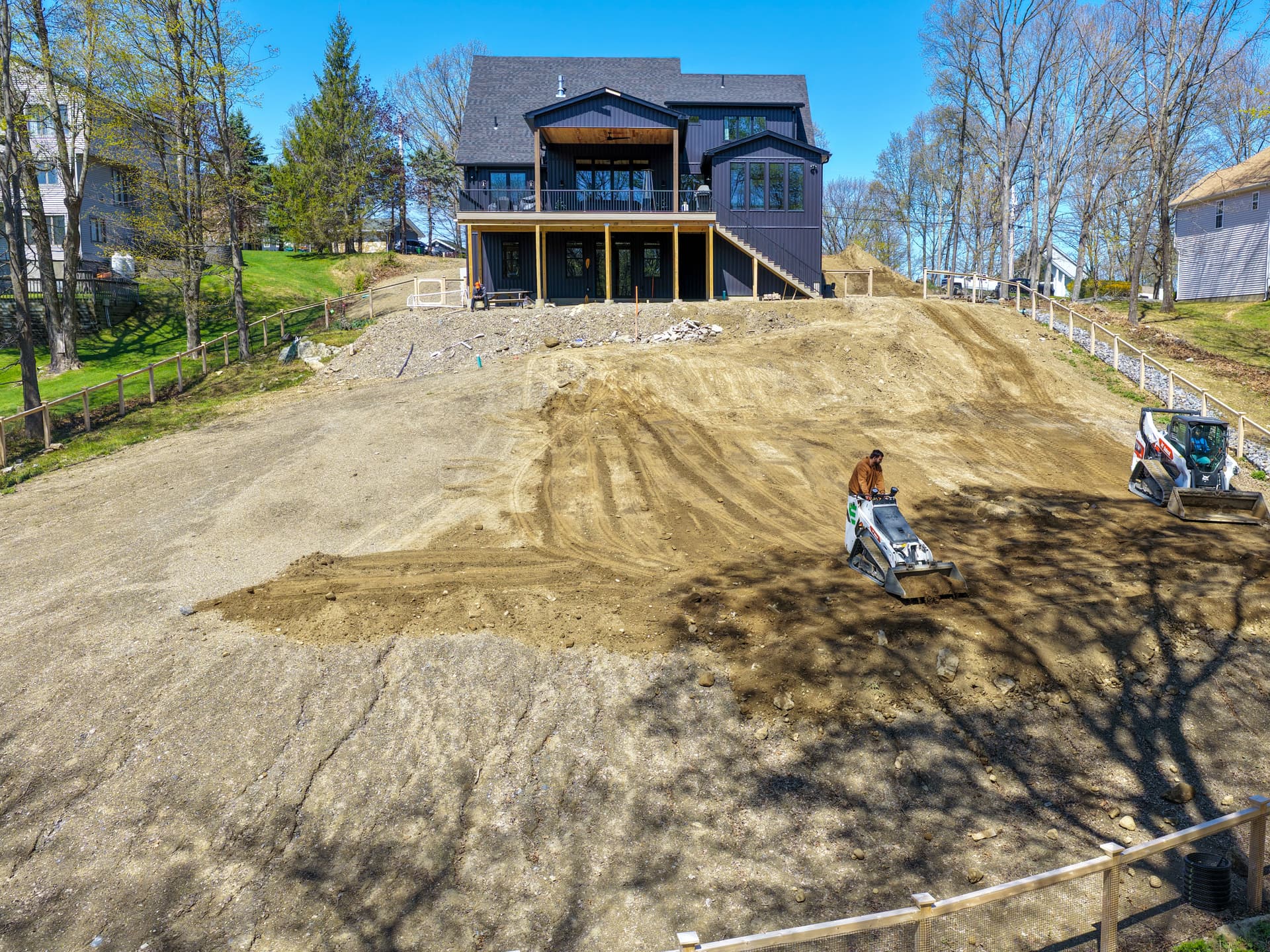 New Home Site Topsoil and Grading Underway image