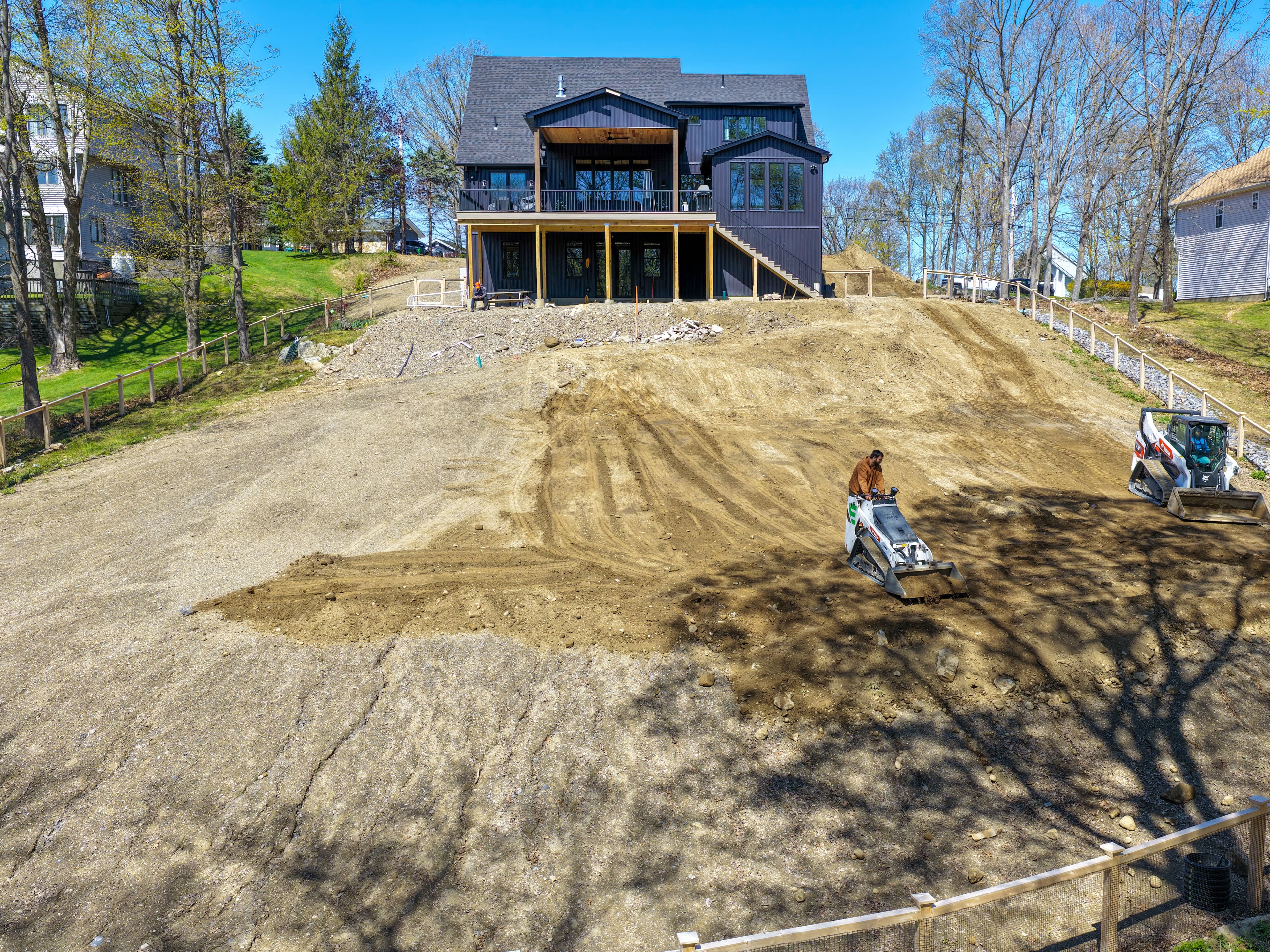 Project New Home Site Topsoil and Grading Underway image
