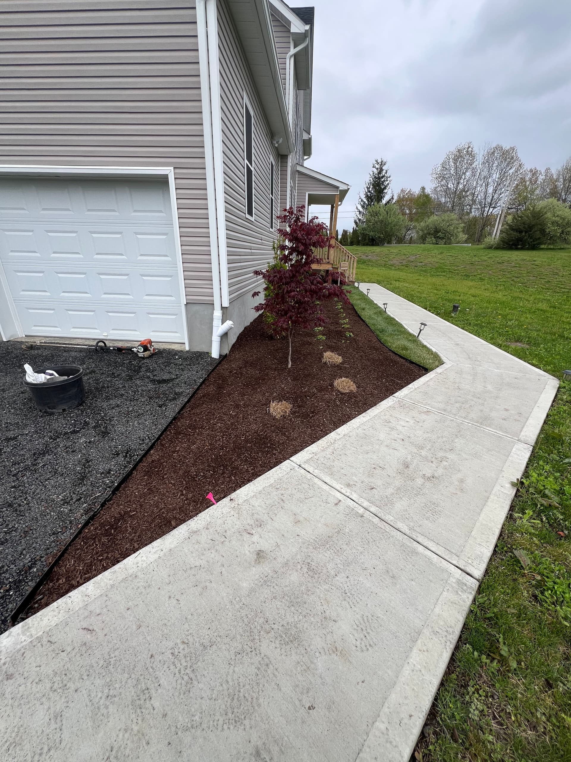 Gallery photos for New Build Landscaping Done Right - Plants, Mulch and Pavers: Image #2