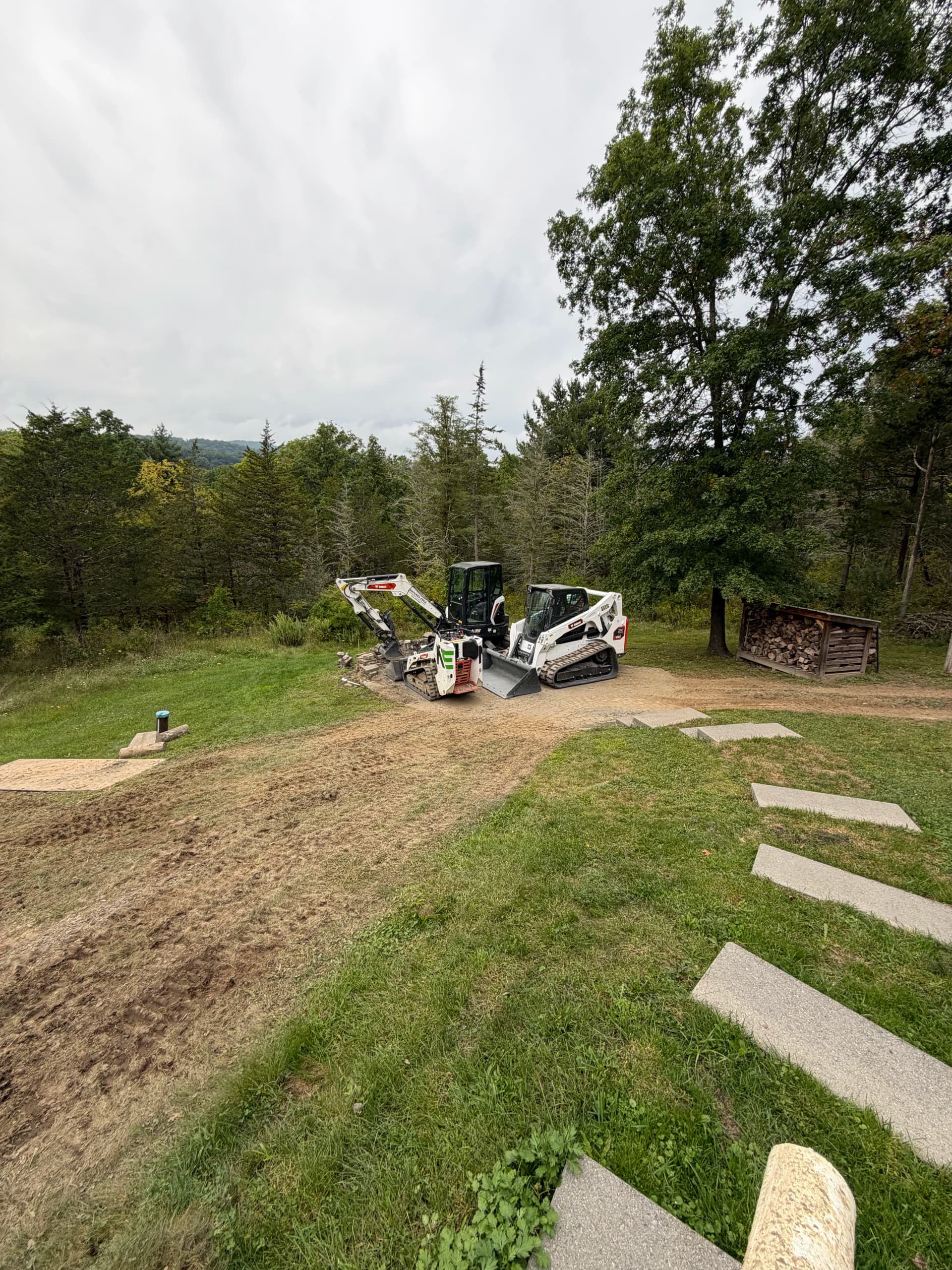 Gallery photos for New Paltz Bluestone Patio Build in Progress: Image #1