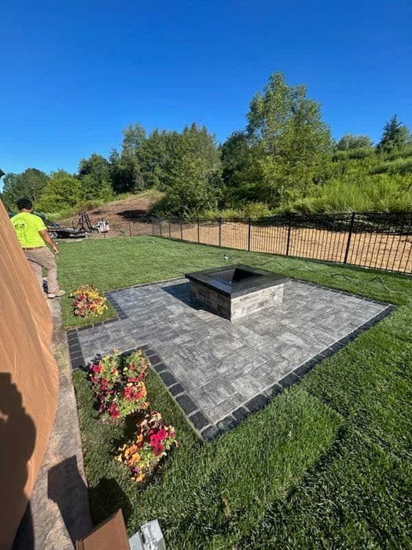 Project Landscape Makeover with Fire Pit for Wedding image